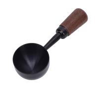 AUNMAS Cucchia di Misurazione del caffè, Pazzo di caffè in Acciaio Inossidabile Vintage Multifunzionale con Manico in Legno per caffè, tè, Latte in Polvere, (S 15ml)