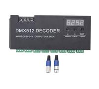 AUNMAS Decoder a 24 Controller Driver Dimmerabile LED con Display Digitale per Striscia Luminosa RGB DC 5-24V 360W-1720W