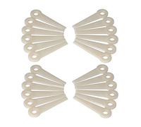 AUNMAS Lame di Ricambio per Tosaerba in Plastica da 24 Pezzi 4111-007-1001 con Materiale PA66 per 6-3 20-3 10-41-