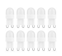 AUNMAS Lampadina a LED, 10 pezzi Lampadine a LED con base G9 da 1, 5 W Lampadina piccola con base Bi-Pin per lampadari Illuminazione da interni 230 V