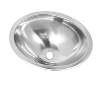 AUNMAS Lavello da Cucina per, in Acciaio Inox 304, Lavabo Ovale per,