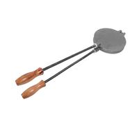 AUNMAS Pannake a Doppia Parte del Pancake, Pentola per Pancake in Ghisa con Manici in Legno, Padella di Cottura Reversibile per Pancake Cinese Focaccia Al Forno, Piano Cottura a Gas
