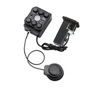 AUNMAS Pickup di Risonanza Preamplificatore per Chitarra, Parti Metalliche in Plastica, Controllo Volume Indipendente, Schermo LED, per Appassionati di Chitarra