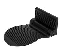 AUNMAS Piede della Doccia Resto, Space Aluminium Non Slip a Parete Montata a Pedale Ripiegato per il Corridoio del Bagno D'ingresso in Casa (BLACK)