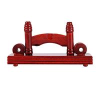 AUNMAS Pratico supporto per ventole, 14*5*7cm legno rosso opaco cinese Fan Stand Supporto decorativo per ventaglio cinese Supporto per ventilatore pieghevole in bambù (Rosso opaco)