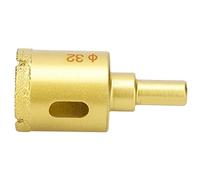 AUNMAS Punta Trapano per a Tazza Diamantata 32 Mm, Set di Frese per a Tazza 5 Pezzi per Marmo Cemento, Punte per Foro in Metallo Duro con Design a Foro per Truciolo