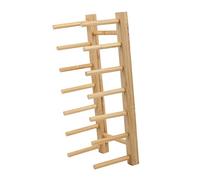 AUNMAS Scolapiatti, Organizer da in bambù, Espositore per Piatti, Ciotole, 30 X 11,5 X 9,8 Cm, 6 Scomparti per Riporre Piatti, per Mobile da Bancone, per, Ciotole, Coperchi, Tazze, Libri