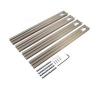 AUNMAS Set di Binari per Seghe Circolari in Lega di Alluminio, Robusto Set di Giunzione di Guide Parallele per la Lavorazione del Legno, Blocco Limite Regolabile per Falegnami Professionisti