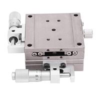 AUNMAS Tavolino Lineare Manuale a 2 Assi XY, Tavolo Scorrevole Lineare in Acciaio Inossidabile, Movimenti Precisi dei Rulli per la Messa a Punto e il Taglio delle Attrezzature