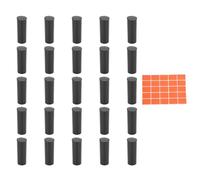 AUNMAS Tubi Portaoggetti per Quarti, Supporti in Plastica per Quarti Rotondi da 25 Pezzi con Coperchio Organizzatore Contenitore per Raccolta per Forniture per la Raccolta di Dollari (Misura 25