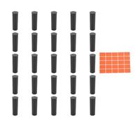 AUNMAS Tubi Portaoggetti per Quarti, Supporti in Plastica per Quarti Rotondi da 25 Pezzi con Coperchio Organizzatore Contenitore per Raccolta per Forniture per la Raccolta di Dollari (Misura 5