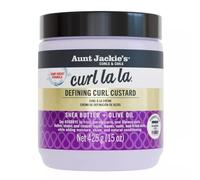 Aunt Jackie's Curl La La Defining Curl Custard - Crema Gel Modellante per Capelli Ricci, Mossi e Afro - Formula Idratante con Burro di Karité e Olio d'Oliva - Senza Solfati e Parabeni, 426g (15 oz)