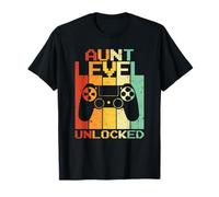 Aunt Level Unlocked Shirt Pregnancy Gamer Aunt To Be Maglietta