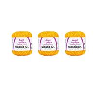 Aunt Lydia Classic Golden Rod Crochet - 3 confezioni da 350 m/320 m - cotone - calibro 10 - uncinetto