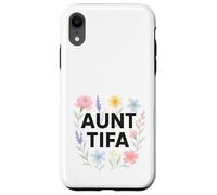 Aunt Tifa Floral Resistance Protest Resist Fascism No Kings Custodia per iPhone XR