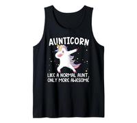 Aunticorn Auntie Unicorno Cool Auntie Canotta