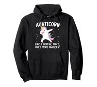 Aunticorn Auntie Unicorno Cool Auntie Felpa con Cappuccio