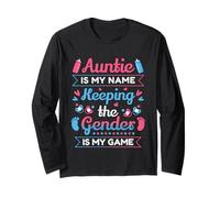Auntie Is My Name Spoiling Is My Game Gift Maglia a Manica