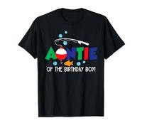 Auntie of The Big One Fishing Boy Primo Compleanno Ofishally Maglietta