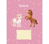 Auntie Toni's Tales: Freddie Willow & Friends Pony Notebook: 7 1/2" x 9-3/4", 200 Sheets, 100 pages, Pony Notebook, journal with decorative boarder motifs, Writing prompts, Age 3-12