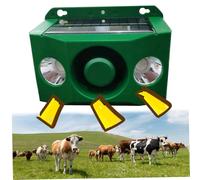 Auntura del sensore di movimento solare Rilevatore di movimento impermeabile esterno con 2 riflettori e allarme di sicurezza del volume a infrarossi audio regolabile per il vialetto del giardino