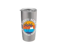 Aunu'U Beach Samoa Americane Vacanze estive Souvenir Bicchiere termico in acciaio inox doppia parete