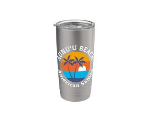 Aunu'U Beach Samoa Americane Vacanze estive Souvenir Bicchiere termico in acciaio inox doppia parete