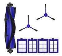 Auoiian Kit di 8 filtri e parti di ricambio per Eufy RoboVac X8/X8 Hybrid - Lavabile e riutilizzabile, 1 spazzola a rullo, 2 spazzole laterali, 4 filtri HEPA - Compatibile con aspirapolvere robot Eufy