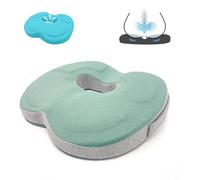 Auoketuo Cuscino Antidecubito - Cuscino Ortopedico a Ciambella, efficace contro emorroidi, problemi alla prostata, dolore al coccige, sciatica e mal di schiena, ideale per casa e ufficio (verde)