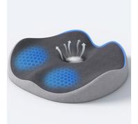Auoketuo Cuscino Donut in Memory Foam - Cuscino Ortopedico per Sollievo dal Dolore a Coccige, Sciatica, Emorroidi, Gravidanza, Post-Parto e Piaghe da Decubito (Grigio)