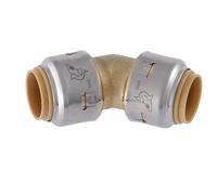 AUOQKQUT 2 inch 45 Degree Elbow, Push to Brass Plumbing Fitting, PEX Pipe, Copper, CPVC, PE-RT, HDPE, UXL0554