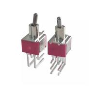 AUOQKQUT 2pc T80-T T8021L-TNQ Toggle Switch Side Bend 2nd Gear 6-Pin Twister Pull Shake Arm