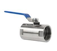 AUOQKQUT Ball Valve Wide Type Ball Valve 1/4”3/8" 3/4" 1" 1-1/4" 1-1/2" 2" Threaded Tap Water Pipe Valve Switch DN8-DN50 Half Steel 1pcs(0.5 inch)