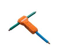 AUOQKQUT Connettore T-5 100 Pezzi Giunto a 1 Via Nessuna Saldatura Nessuna Vite Morsetto for Cavi e Fili Connettore rapido Morsetto for Giunzione Morsetto for Cavi 12~11 AWG 4mm2