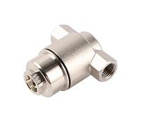 AUOQKQUT Garden Plumbing 1/4" Thread High Pressure Misting System Water Filter 3/8" Pipe Non-Slip Lock Interface Watering Pump Metal Filter (Color : Silver)