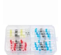 AUOQKQUT Kit di connettori a Testa Impermeabili con terminale Isolato sigillato termoretraibile 3:1, 60 Pezzi