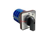 AUOQKQUT LW26 YMW26-32/3 Manual Electrical Changeover Rotary Cam Switch 3 Layers 32A 690V Three Poles Silver LW28-32A(0-1-2-3 Position)