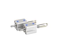 AUOQKQUT Pneumatic Air Cylinder SDAJ12/16 Double Acting Piston Aluminum Alloy Adjustable Stroke Compact Thin Air Pneumatic Cylinder, Stroke 20-50mm(SDAJ16x40-30-S) AUOQKQUT