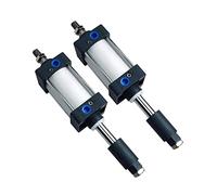 AUOQKQUT Pneumatic Cylinder SCJ40mm Series Air Pneumatic Cylinders Bore 40mm Double Acting Adjustable Stroke and Large Thrust (Color : SCJ40X75-50, Size : Without), 1005003774221911 AUOQKQUT