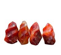 AUOQKQUT Red Carnelian Agate Crystal Flame Point Carved (Size : 150-200g)