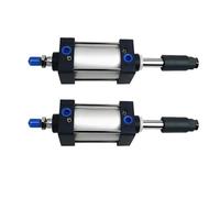 AUOQKQUT SCJ50 Series Air Pneumatic Cylinders Bore 50mm Double Acting Adjustable Stroke and Large Thrust(SCJ50X300-50,Without Magnet) AUOQKQUT