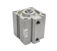 AUOQKQUT Square air Pneumatic Cylinder SDA Double Acting Compact Cylinder SDA16 Bore 16mm Stroke 5-50mm Female/Male Thread(SDA16-50) AUOQKQUT