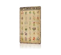 AUOQKQUT Vintage Medicinal Herbs Witches Magic Metal Sign Rustic Aluminum Decor For Kitchen Apothecary Study Room Herbalist Wall Hanging Present 8 X 12 inch