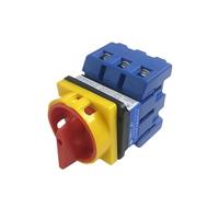 AUOQKQUT YMD11-80A 3P 4P Isolator Switch DC Disconnect Load Break ON-off Rotary Cam Switch LW30-80(80A 4P)