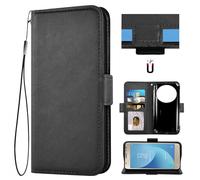 Auotu Custodia Case PU Pelle Flip Magnetica Custodiar Portafoglio Cover Per Doogee V30 Pro/Doogee V31 GT/DOOGEE S118 PRO Smartphone (Nero)