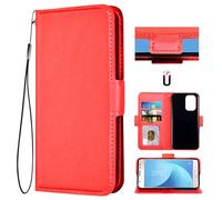 Auotu Custodia Case PU Pelle Flip Magnetica Custodiar Portafoglio Cover Per Doro 8100 / Doro 8100 Plus/Doro 8110 / Doro 8110 Plus Smartphone (Rosso)