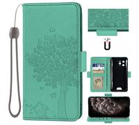 Auotu Custodia with protezione della lente Case PU Pelle Flip Magnetica Custodiar Cover Per Blackview BV5300 / BV5300 PRO/Oscal S70 / S70 Pro/Blackview BV5300 Plus Smartphone (Verde)