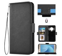 Auotu Custodia with protezione della lente Case PU Pelle Flip Magnetica Custodiar Portafoglio Cover Per DOOGEE S119 Smartphone (Nero)