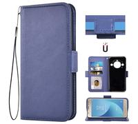 Auotu Custodia with protezione della lente Case PU Pelle Flip Magnetica Custodiar Portafoglio Cover Per Blackview BL9000 / Blackview BL9000 Pro 5G Smartphone (Blu)