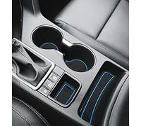 auovo 2021 Tappetini antipolvere per Kia Sportage KX5 2017-2022, inserti interni personalizzati per portabicchieri della console centrale o delle portiere, guida a sinistra, 15 pezzi, finiture blu